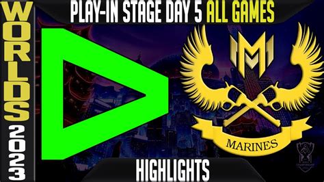 LLL Vs GAM Highlights ALL GAMES Worlds 2023 Play In Stage Day 5