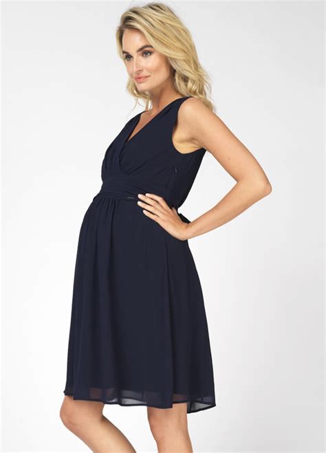 Liane Maternity Cocktail Dress In Dark Blue By Noppies