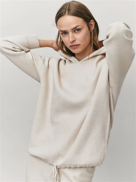 Hooded Sweater Women Massimo Dutti Sweaters Knitting Women