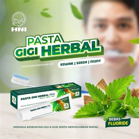 Jual Pasta Gigi Herbal Siwak Sirih Dan Mint Anti Sakit Gigi Shopee