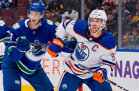 Oilers Vs Canucks Game Simulator Pm Et Nhl Hockey