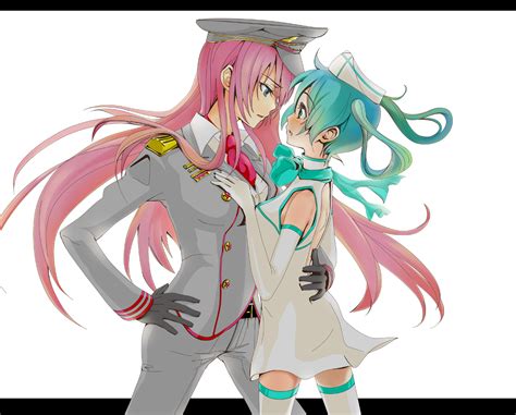 Hatsune Miku And Megurine Luka Vocaloid Drawn By Keepout Danbooru