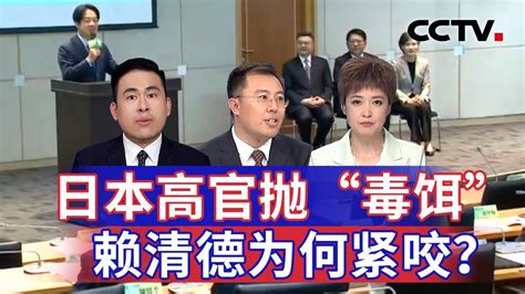 日本高官抛“毒饵” 赖清德为何紧咬？20240822 Cctv中文《海峡两岸》 Youtube