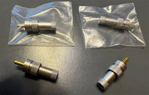 Fischer Nim Camac Female To Male Rca Adapters 1 Pair Ebay