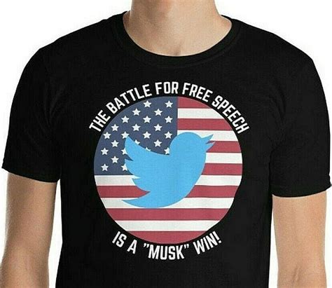 Kiratee Elon Musk Twitter Free Speech Is A Musk Win Patriotic Graphic