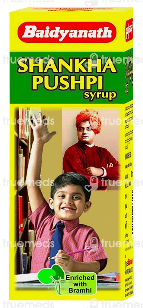 Baidyanath Shankh Pushpi Syrup 200 Ml Uses Side Effects Dosage