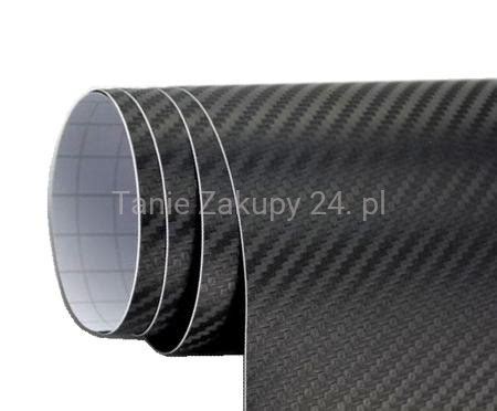 Folia CARBON 3D CZARNA 50cm X150cm Tanie Zakupy 24