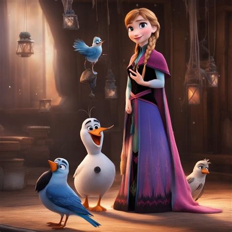 Premium Ai Image Anna And Elsa Frozen Image Ai Generated Art