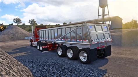 ATS Mate Tri Axle End Dump Trailer Ownable American Truck Simulator