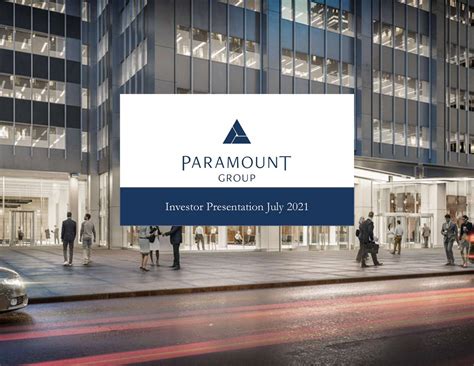 Paramount Group Inc 2021 Q2 Results Earnings Call Presentation