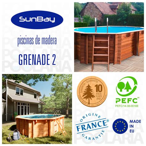 Piscina De Madera Gre Sunbay Grenade 2 436x336x117 Poolaria