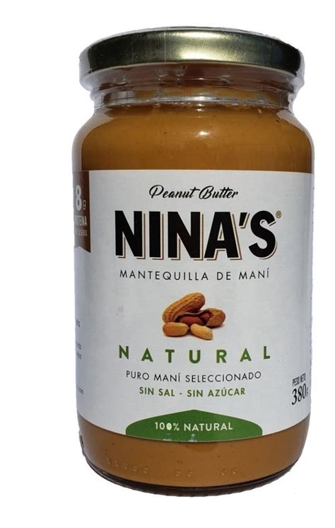 Mantequilla De Mani Natural 380gr Ninas