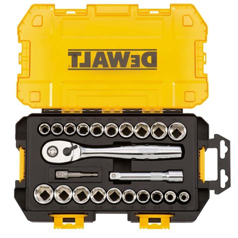 DeWalt DWMT73813 Portable Deep Combination Socket Set 23 Piece 1 2 Drive