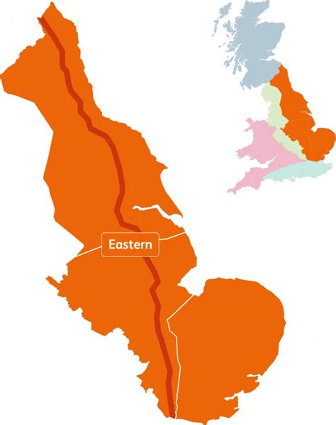 Map showing Eastern region | Eastern region, Region, Eastern