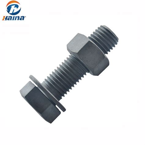 China Grade HDG Hot DIP Galvanized Hex Bolts DIN And Hex Nuts With Washer China Bolts