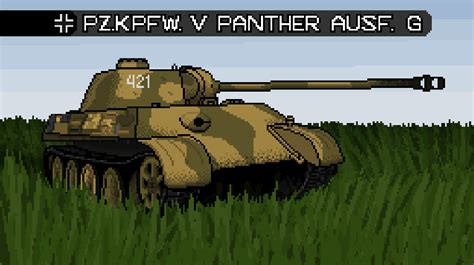 Pixel Art Pzkpfw V Panther Ausf G Rwarthunder