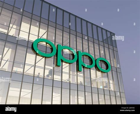 Dongguan China May 2 2022 Editorial Use Only 3D CGI Oppo Signage