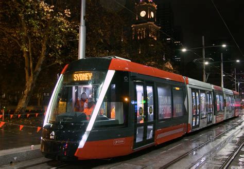 Sydneys New Tram Service Makes Its Historic Inaugural Trip Down George