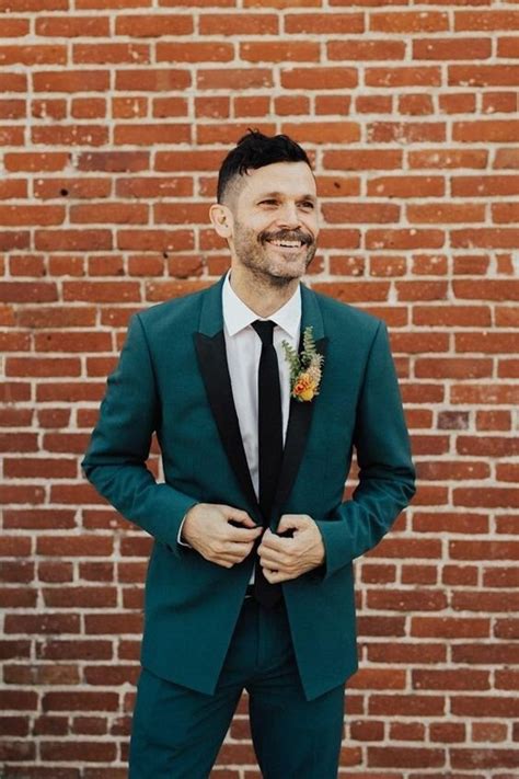 Men Teal Green Suit Beach Wedding Suit Groom Wear Suit Prom Etsy