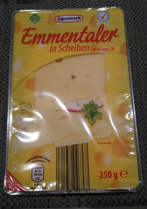 Emmentaler In Scheiben Alpenmark 250 G