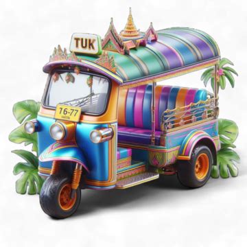 A Vibrant Tuk Illustration Stands Out Against Dark Setting Showcasing ...