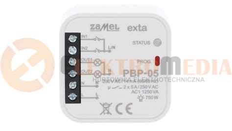 Przekaźnik bistabilny 2 kanałowy dopuszkowy 230V AC PBP 05 EXT10000254