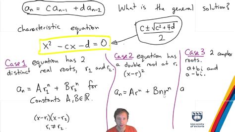 Math 222 Lecture 30 Solving Linear Recurrence Relations YouTube