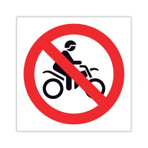 Se Al Prohibido El Acceso Y Estacionamiento De Motos Pictograma