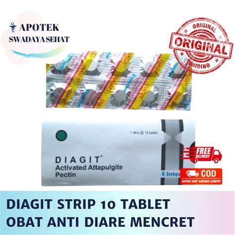 Jual Diagit Strip Tablet Obat Anti Diare Bab Cair Mencret