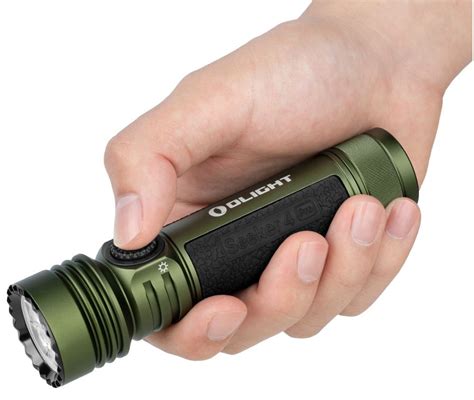 Olight Seeker 4 Pro Rechargeable Cool White LED Flashlight OD Green