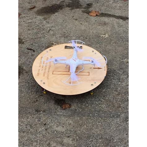 personalized drone landing pad choose wood  acrylic
