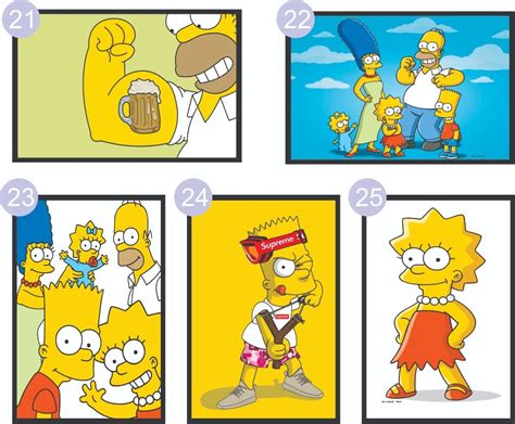 Kit Adesivos Parede Porta Capa Caderno Simpsons X Cm R