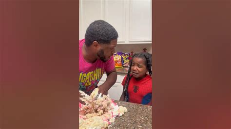 Dad Destroys Daughter Cake Shorts Youtube