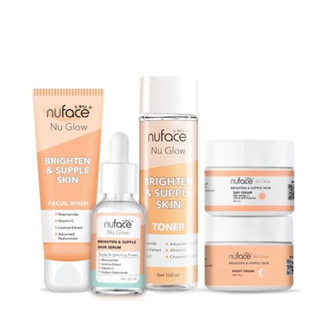 PAKET Nuface Nu Glow Brighten Supple Skin Face Wash 80gr Night