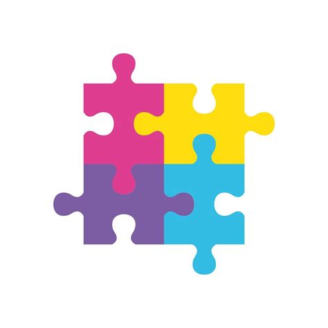 Four Puzzle Game Pieces Toys Icon 2696722 Vector Art At Vecteezy