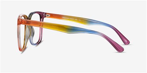 Freedom Square Rainbow Full Rim Eyeglasses Eyebuydirect Canada