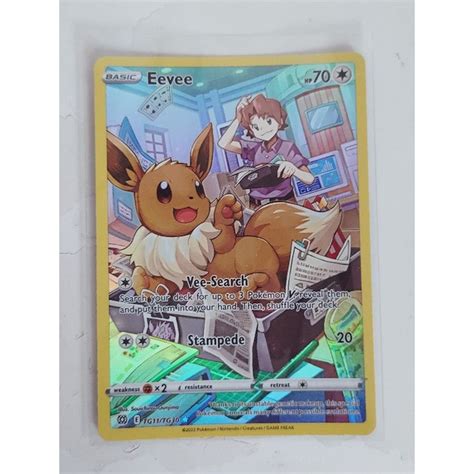 Pokemon Eevee Trainer Gallery Brilliant Star Card Shopee Singapore