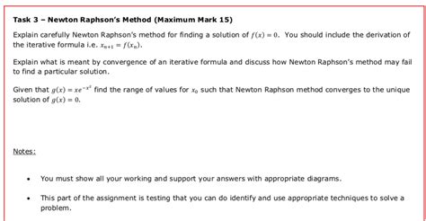 Solved Task 3 Newton Raphsons Method Maximum Mark 15