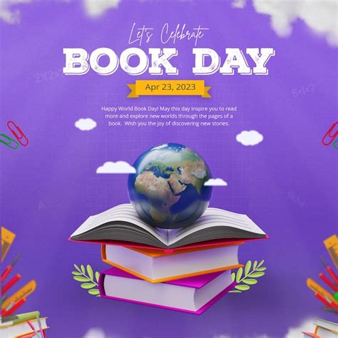 Premium Psd World Book Day Social Media Post Template