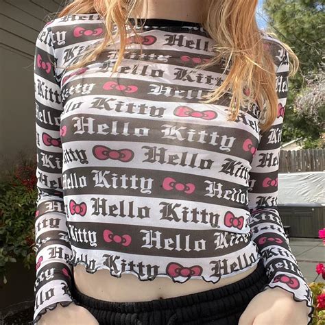 Dolls Kill X Hello Kitty And Friends Mesh Long Depop