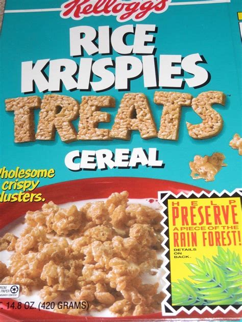 Rice Krispies Treats The 90s Sugar Bomb Rnostalgia