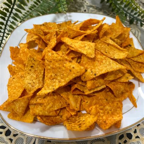 Kerepek Jangung Pedas Tortilla Nanchos Sedap Rangup Kg Shopee Malaysia