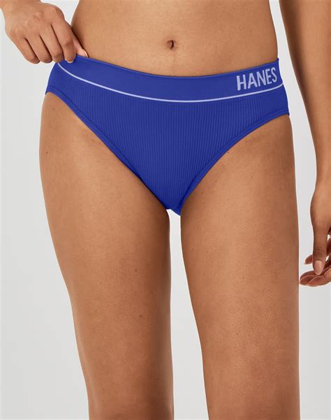 Hanes Bikini Underwear Pack Originals Women Seamless Rib Stretch