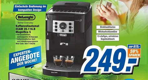 Delonghi Kaffeevollautomat Ecam B Magnifica S Angebot Bei Expert