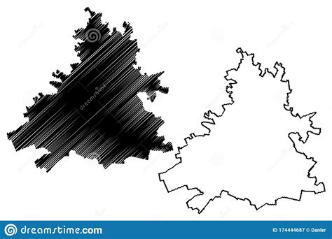 Pristina City Republic Of Kosovo Map Vector Illustration, Scribble ...