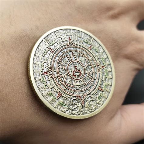 Buy Mexico Mayan Calendar Aztec Art Prophecy Culture Challenge Coin