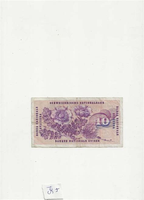 Alte Schweizer Banknoten Set Franken Noten Acheter