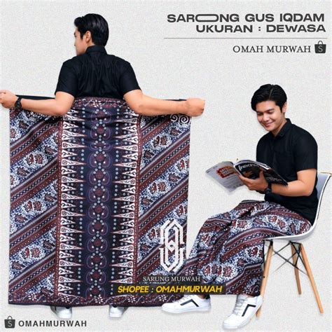 Jual Sarung Batik Gus Iqdam Gus Kautsar Motif Laseman Sarung Batik Pria