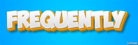 frequently yellow white  text effect generator