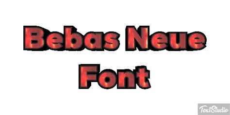 Bebas Neue Font Font Animated  Logo Designs